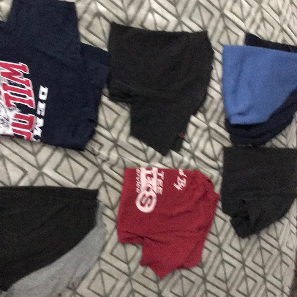 6 shirts, all worn and nice still